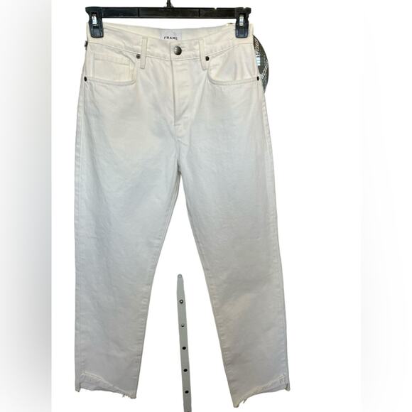 New ~ FRAME   High Rise Straight-Leg Jeans Size 27 - Picture 1 of 10